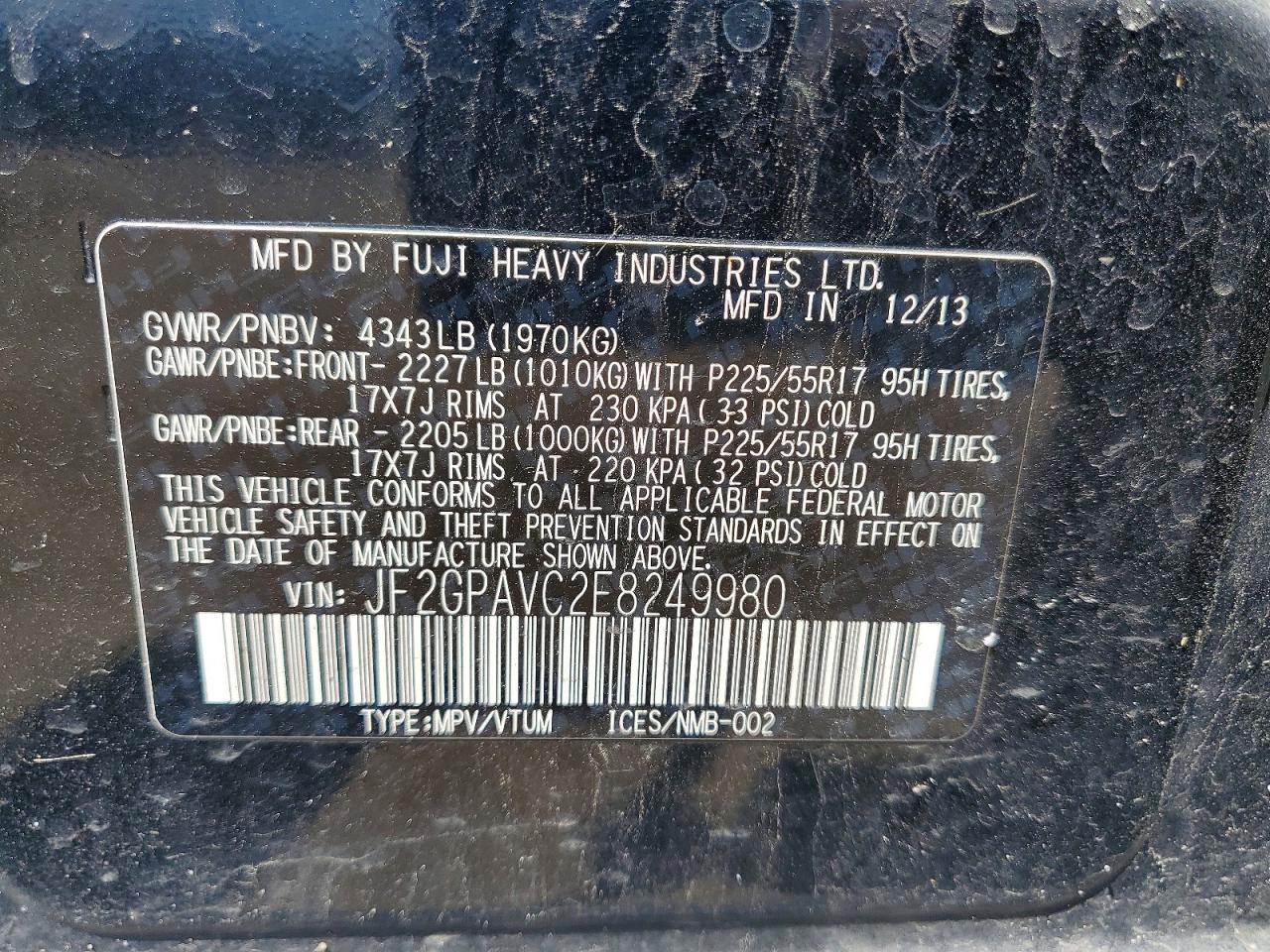 Subaru Xv 2.0 Premium