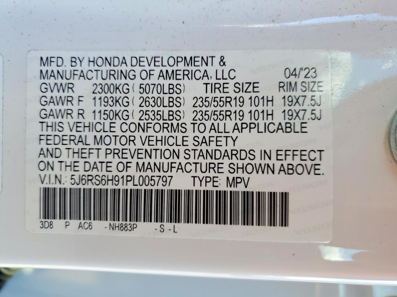 Honda Crv Sport Touring