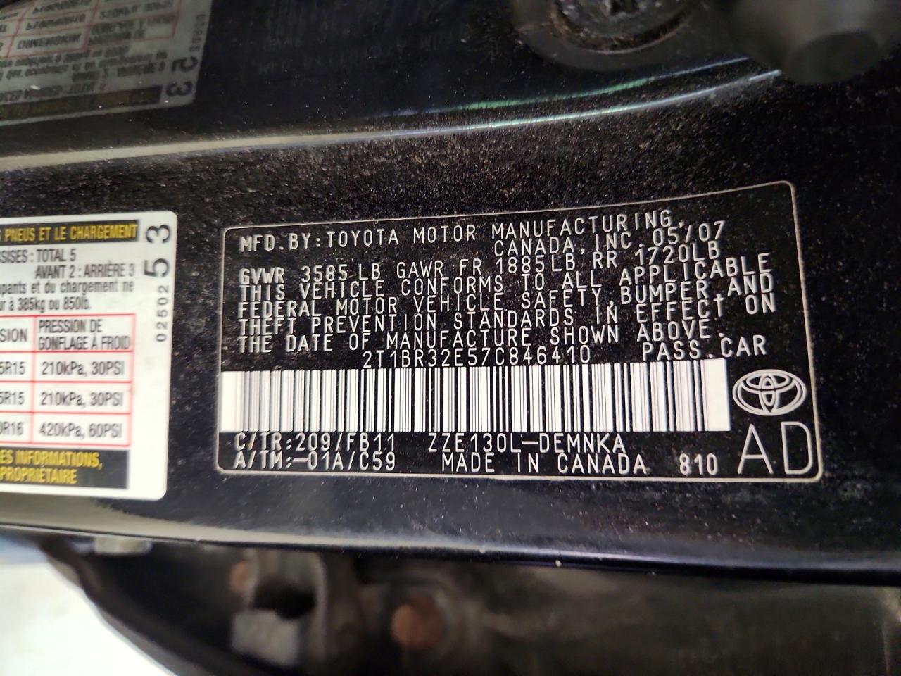 Toyota Corolla Le
