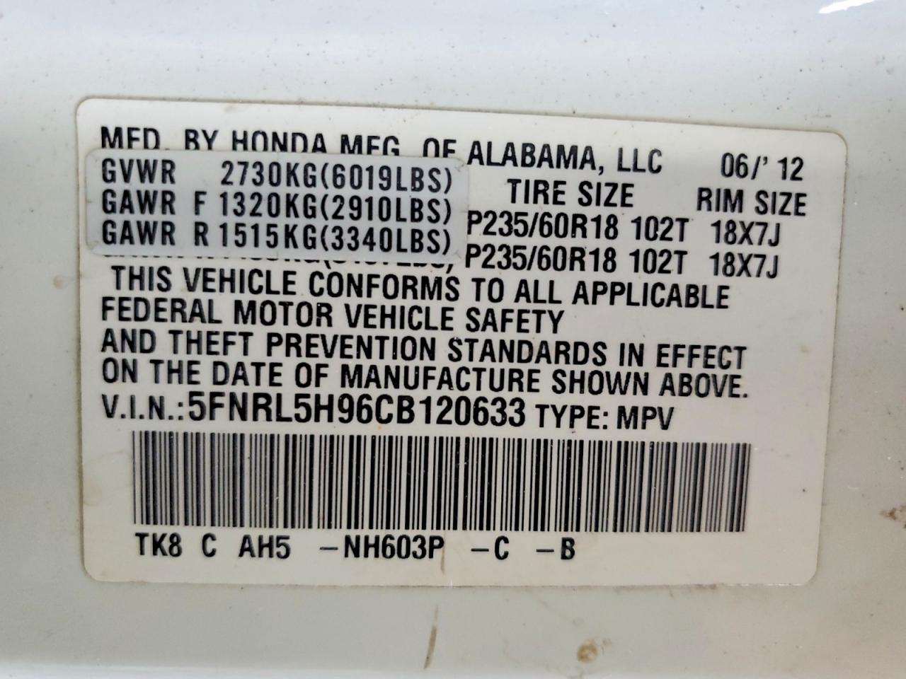 Honda Odyssey Touring