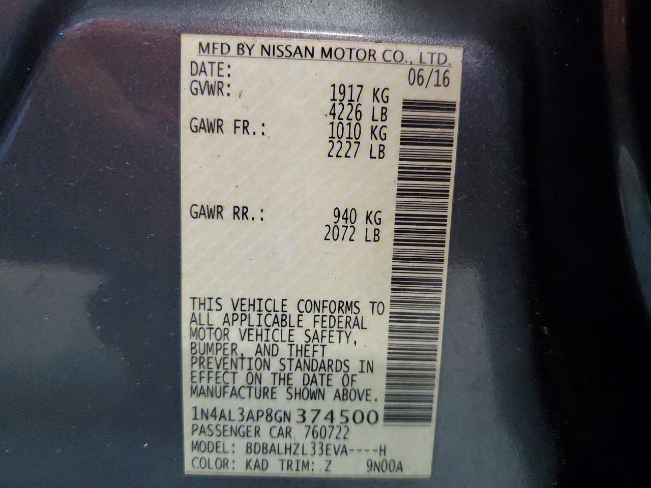 Nissan Altima 2.5 Sr