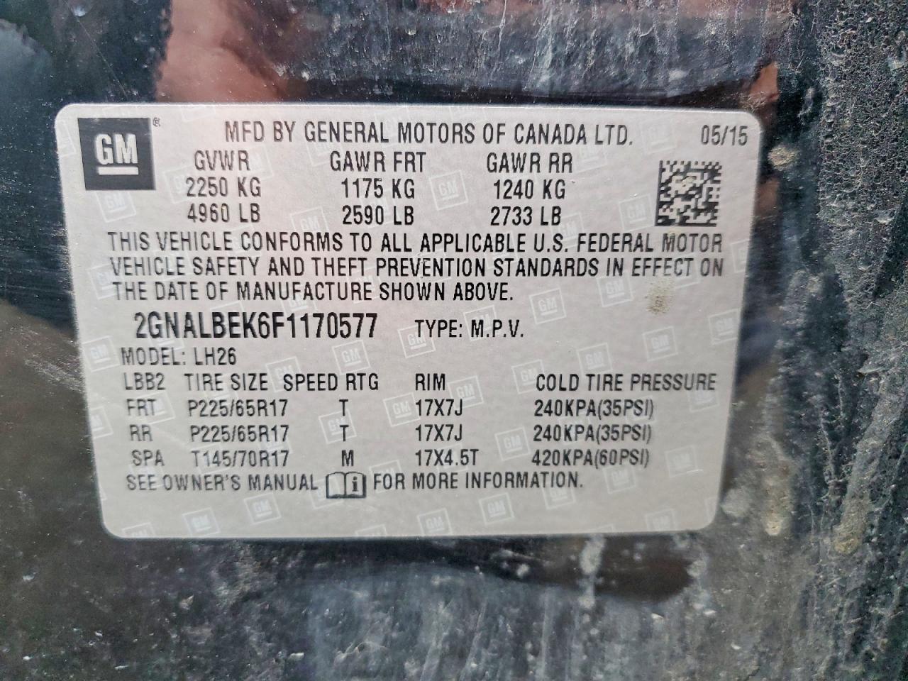 Chevrolet Equinox Lt