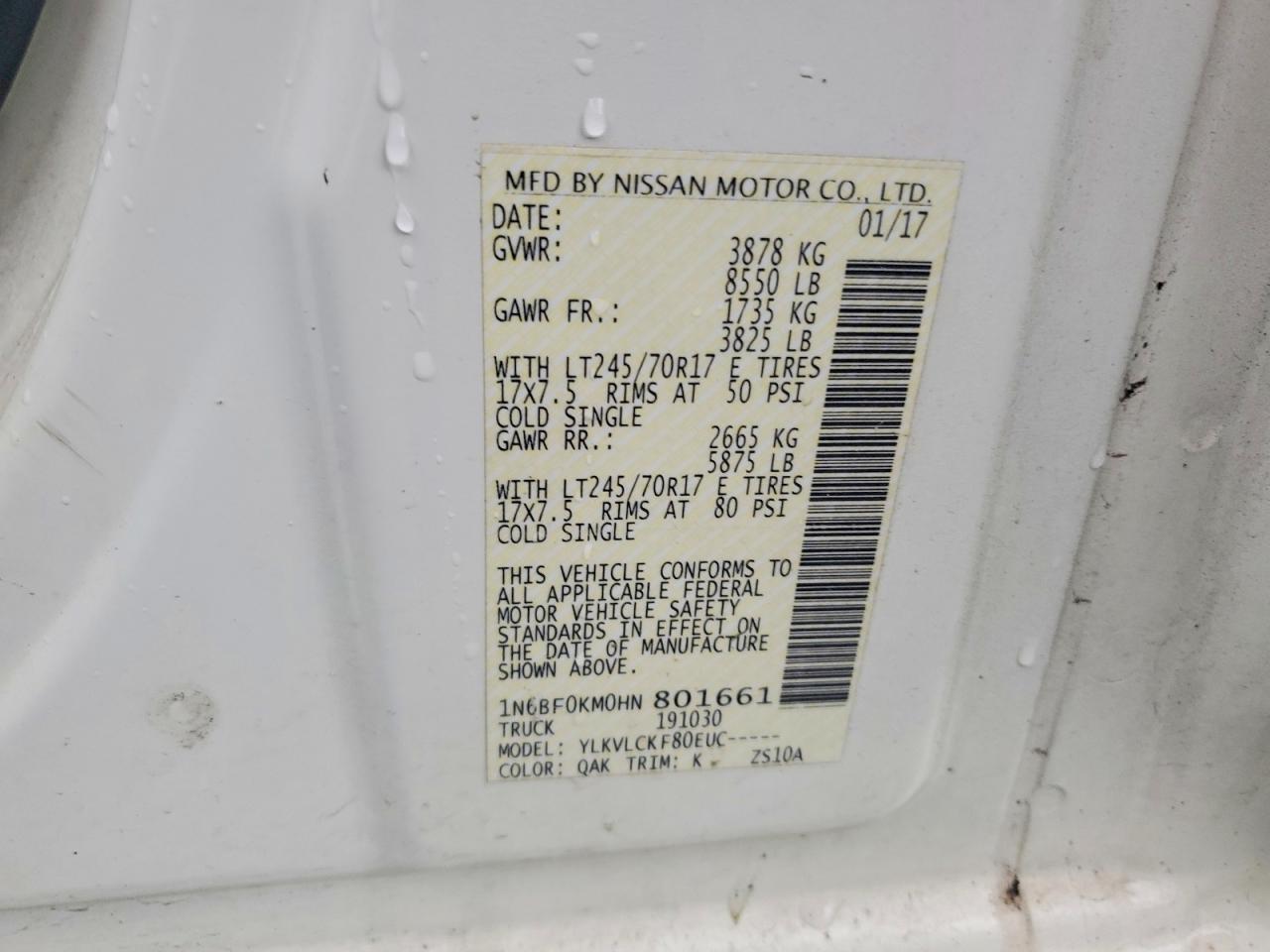 Nissan Nv 1500 S