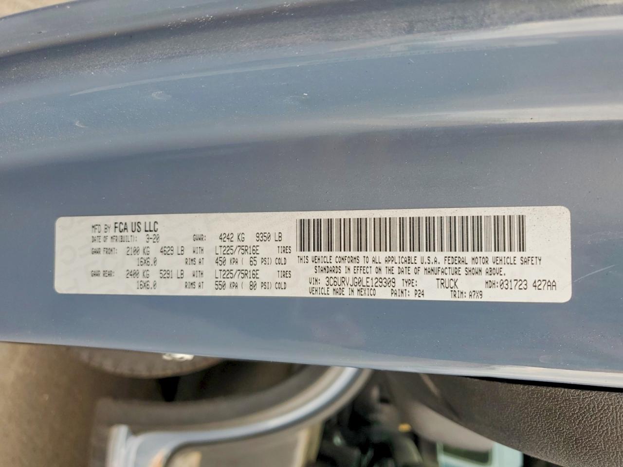 Ram Promaster 1500 High
