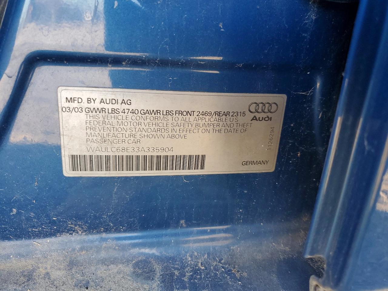 Audi A4 1.8t Quattro