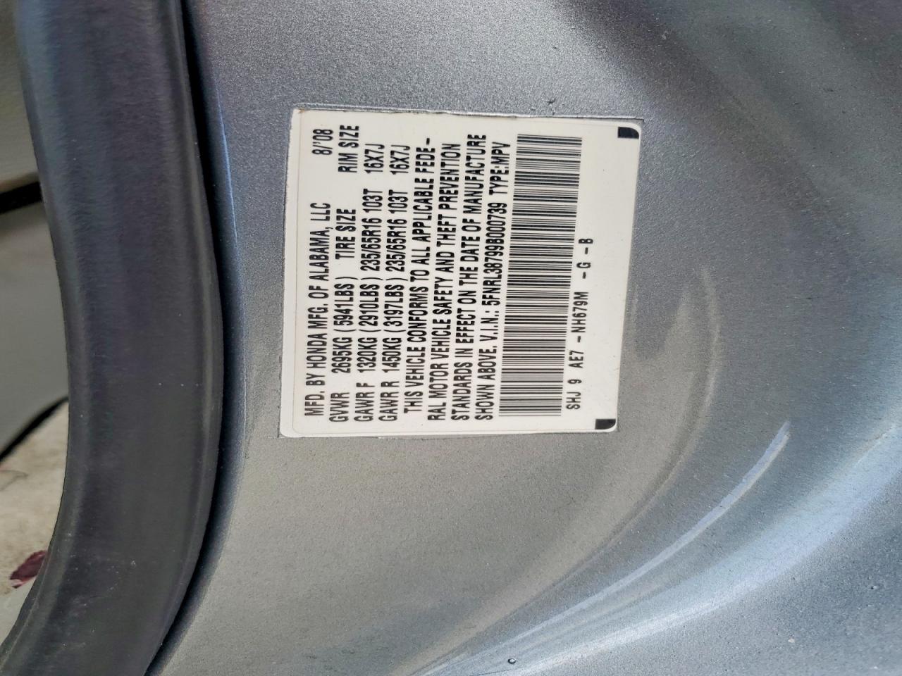 Honda Odyssey Exl
