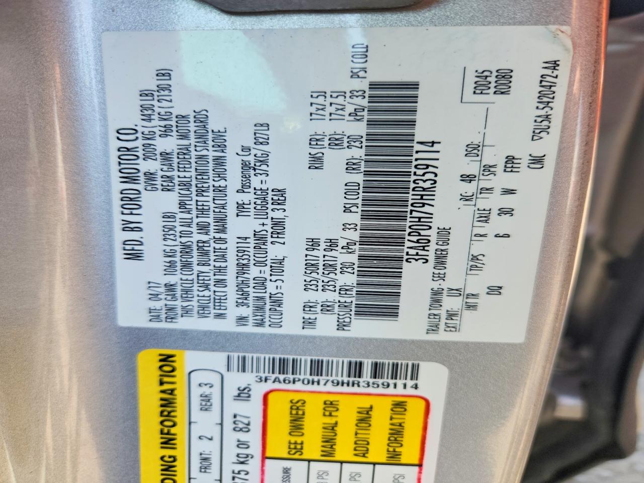 Ford Fusion Se