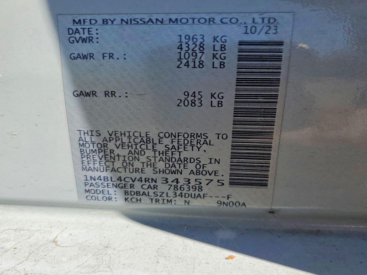 Nissan Altima 2.5 Sr