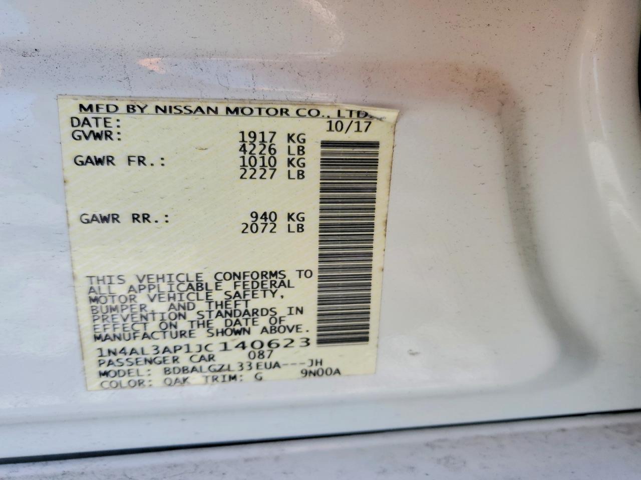 Nissan Altima 2.5 S