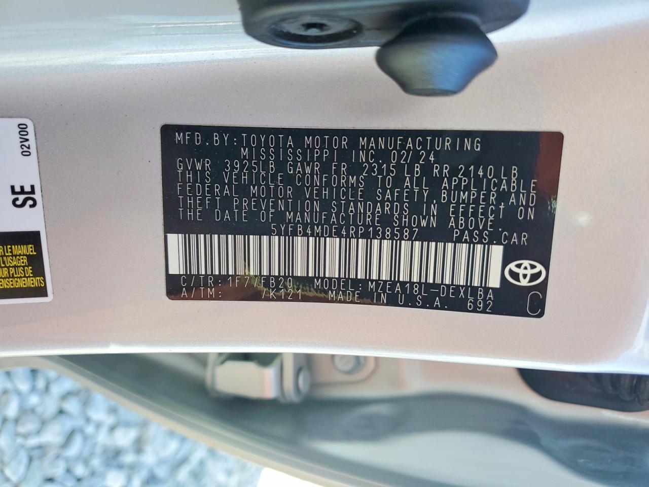 Toyota Corolla Le