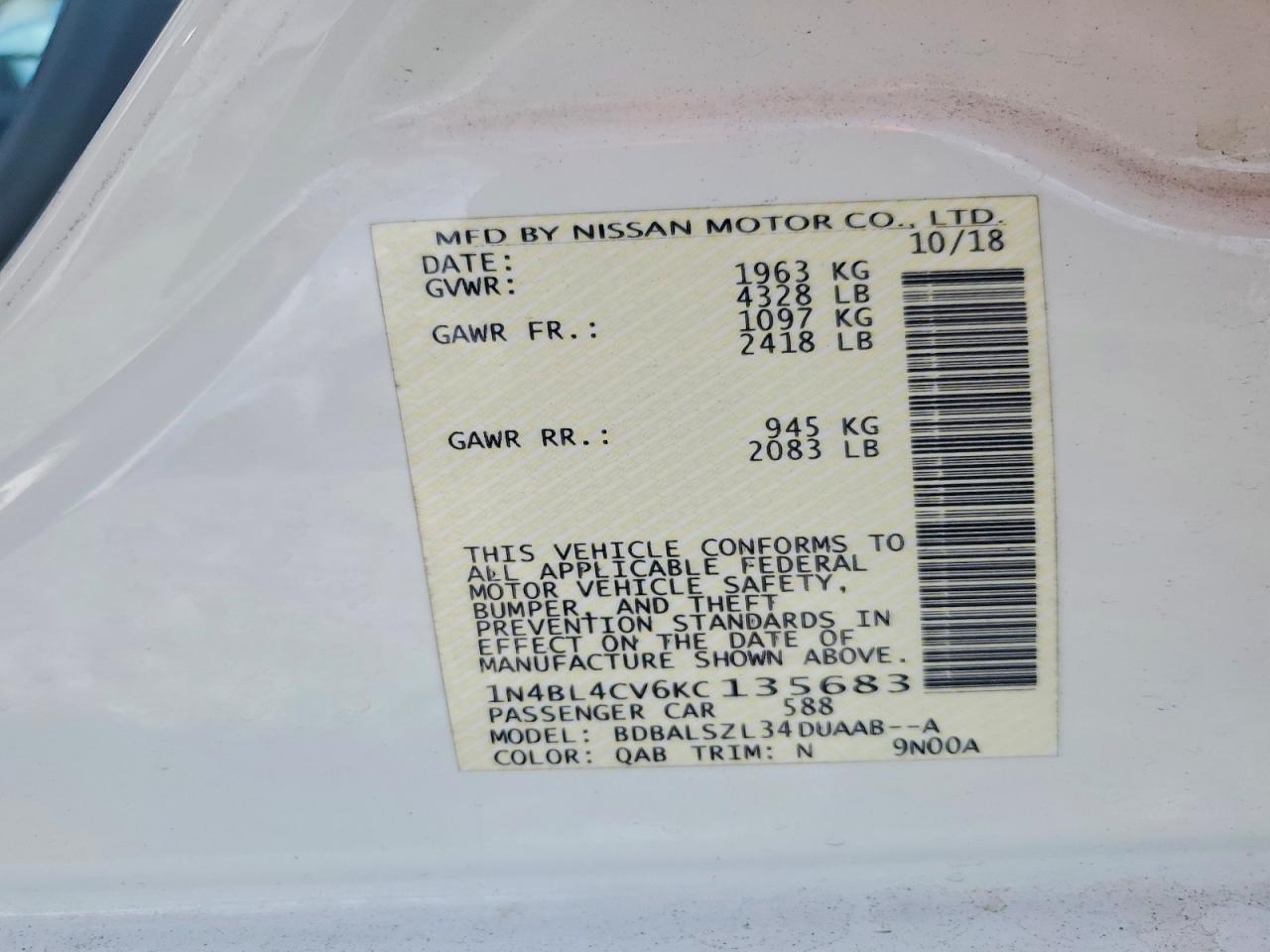 Nissan Altima Sr