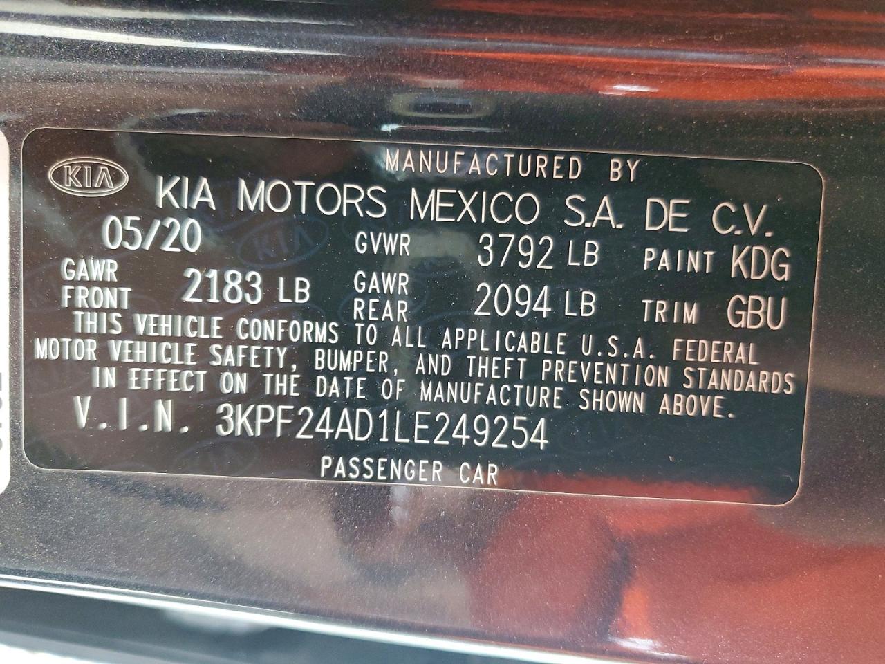 Kia Forte Lxs