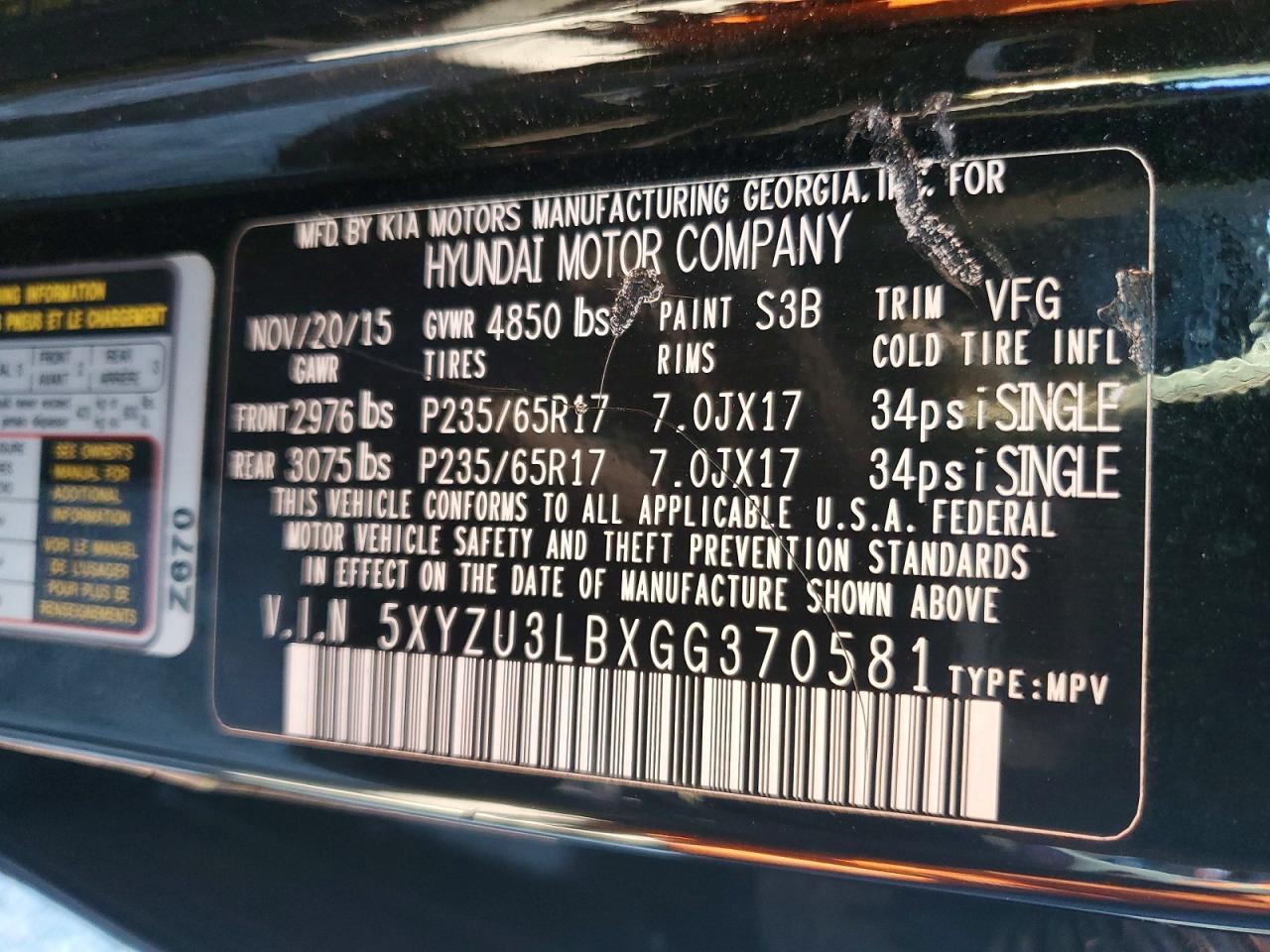 Hyundai SANTA FE 2.4l