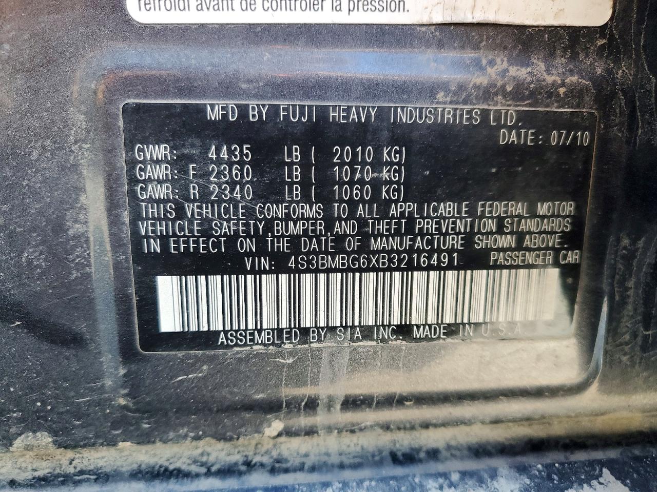 Subaru Legacy 2.5i Premium