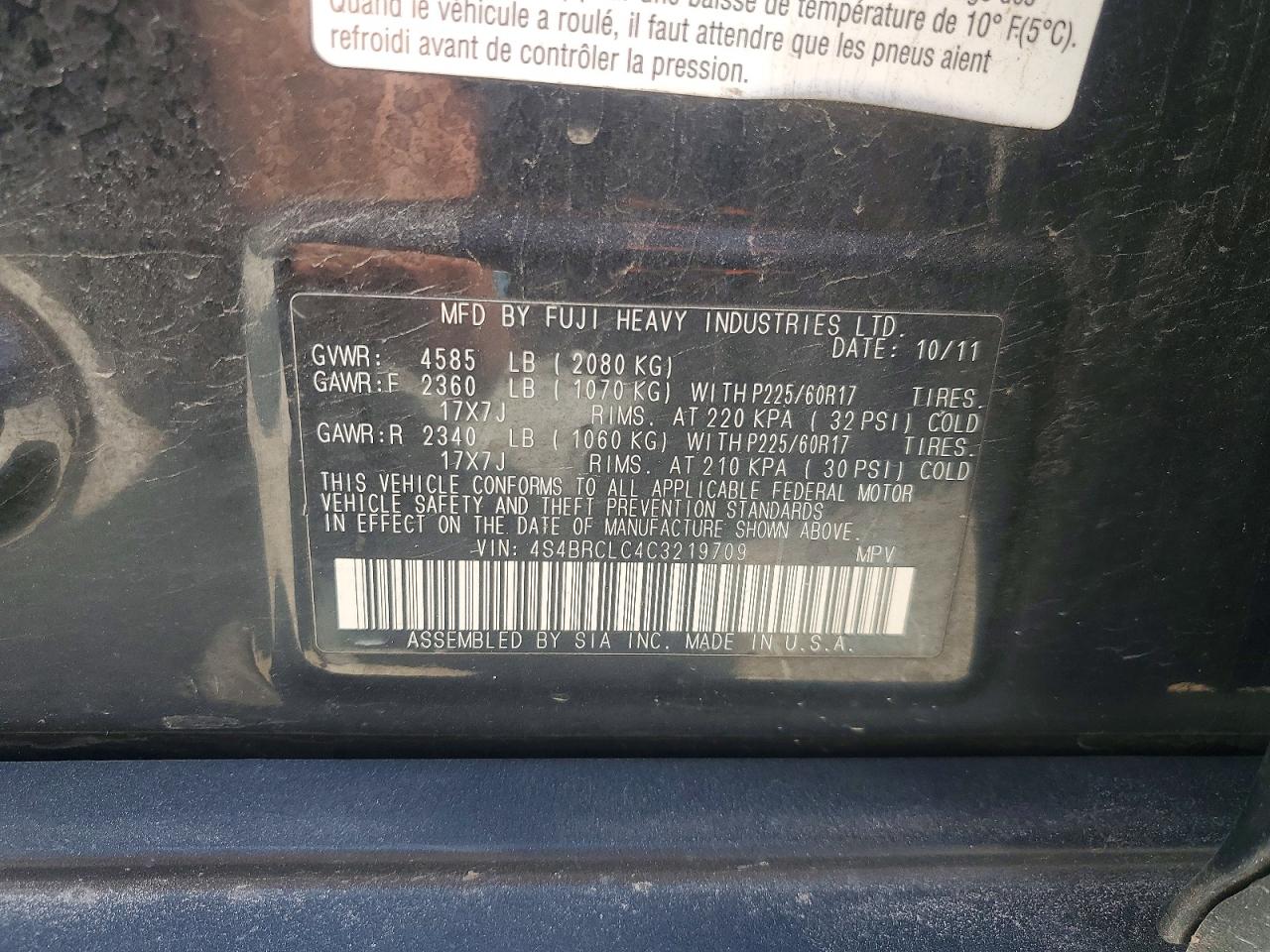 Subaru Outback 2.5i Limited
