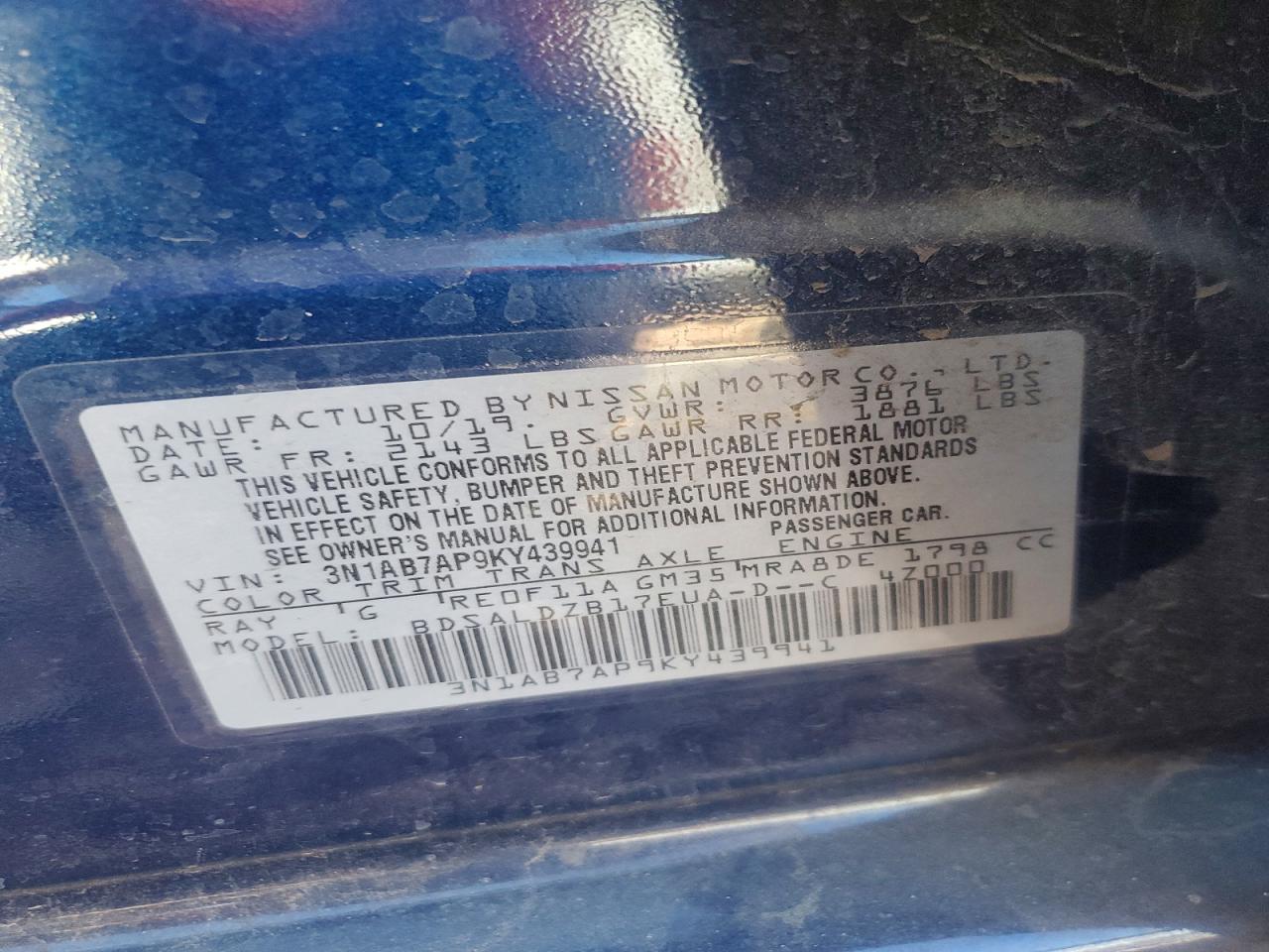 Nissan Sentra Sv