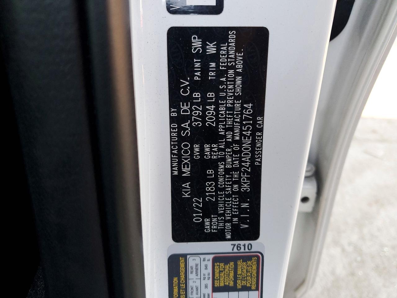 Kia Forte Lxs