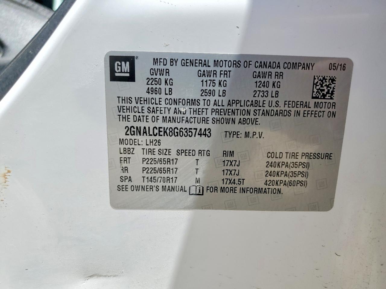 Chevrolet Equinox Lt