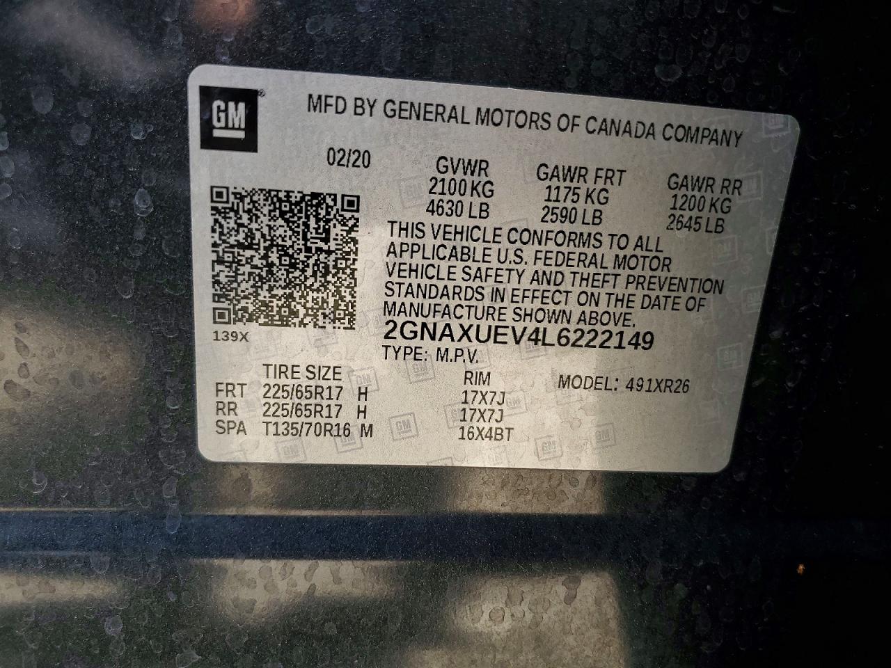 Chevrolet Equinox Lt