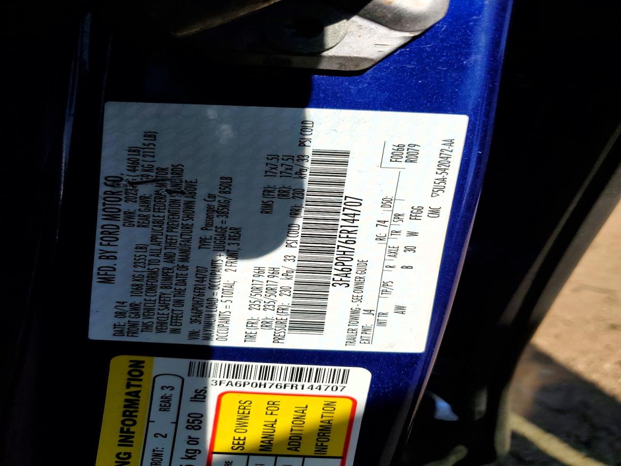 Ford Fusion Se