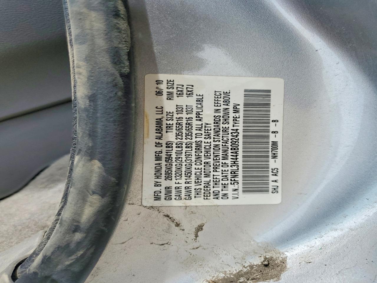 Honda Odyssey Ex
