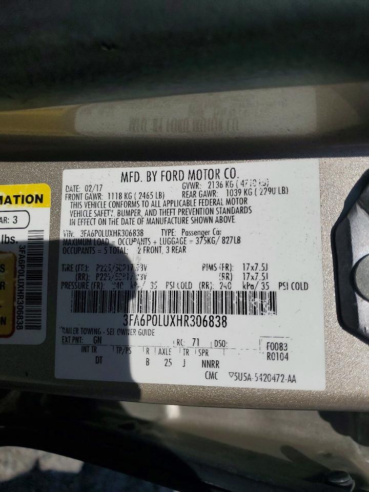 Ford Fusion Se Hybrid