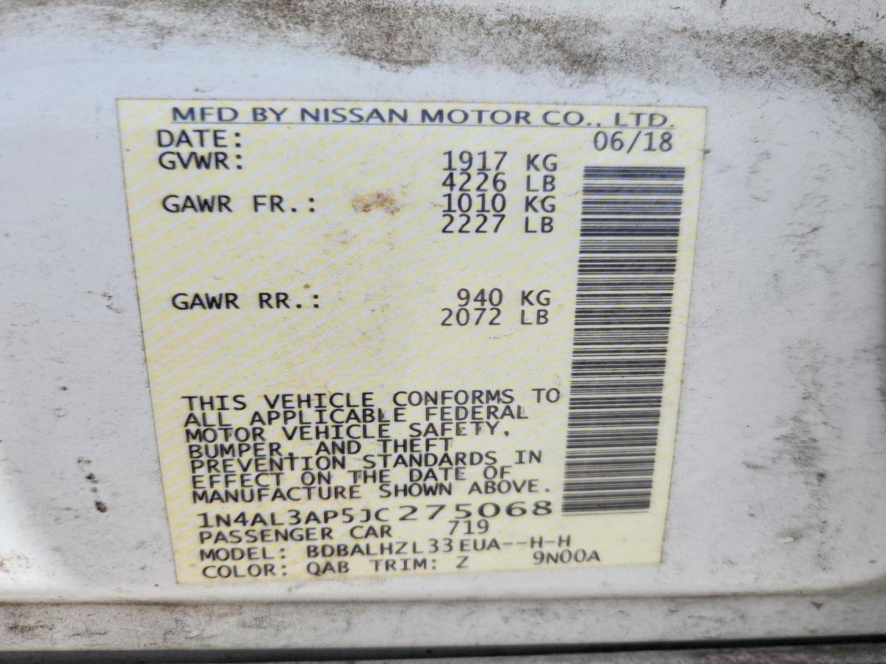 Nissan Altima 2.5 Sr