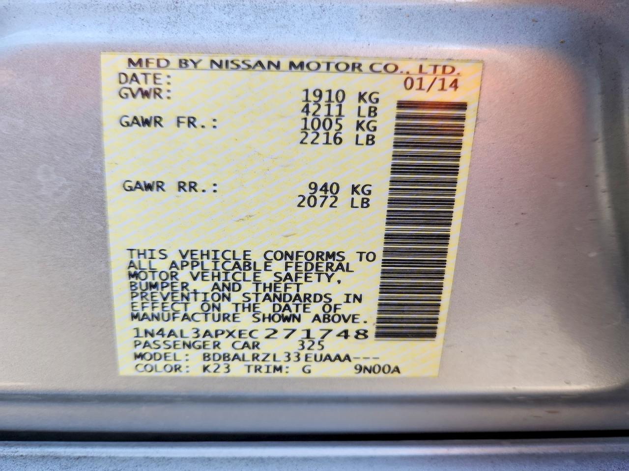 Nissan Altima 2.5 S