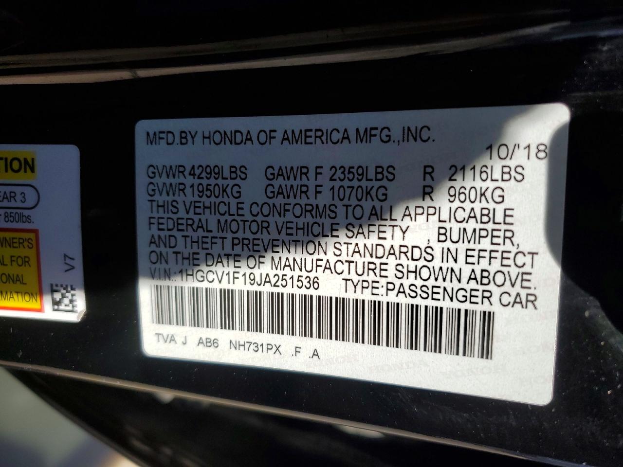 Honda Accord Lx