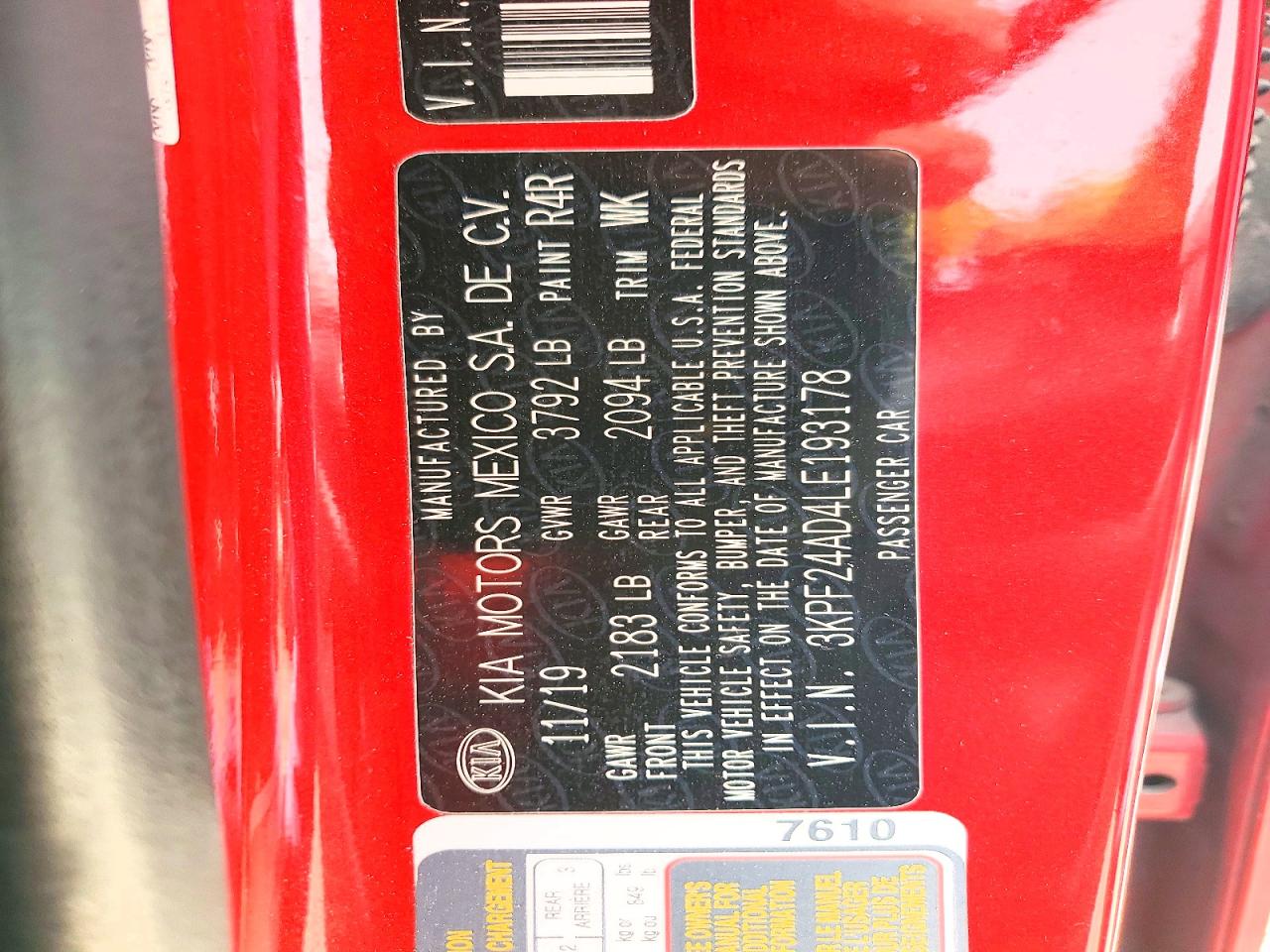 Kia Forte Lxs