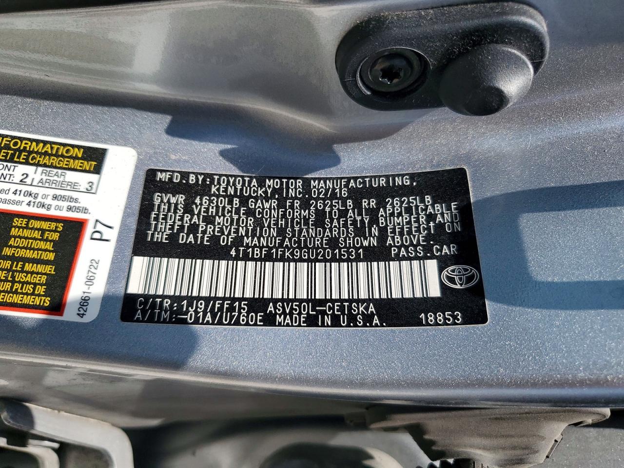 Toyota Camry Se