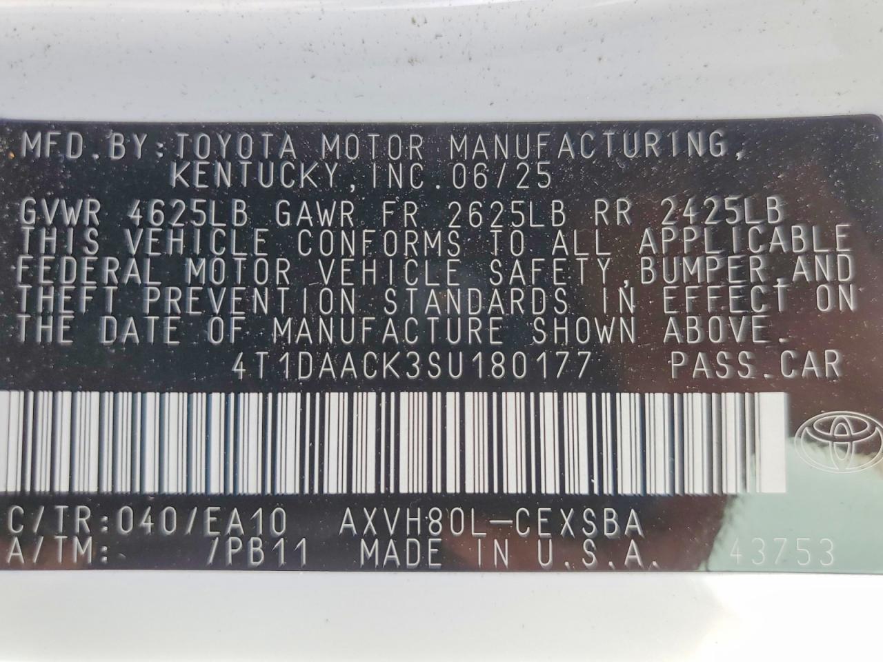 Toyota Camry Se