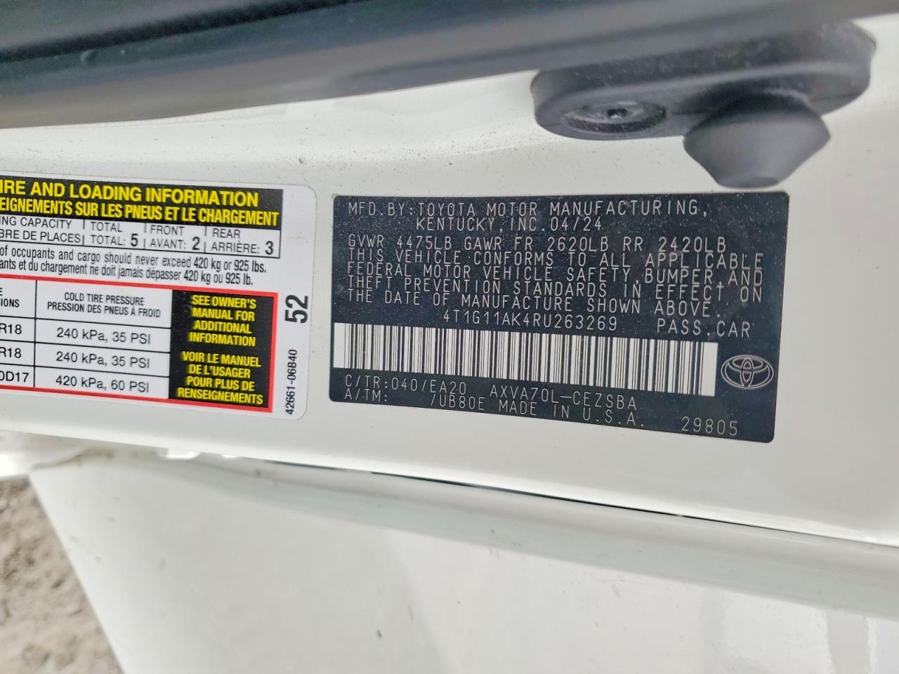 Toyota Camry Se
