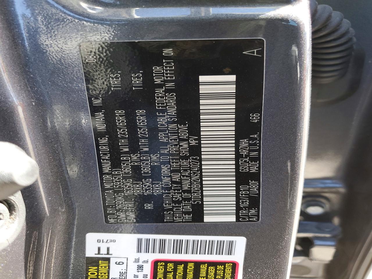 Toyota Highlander Le