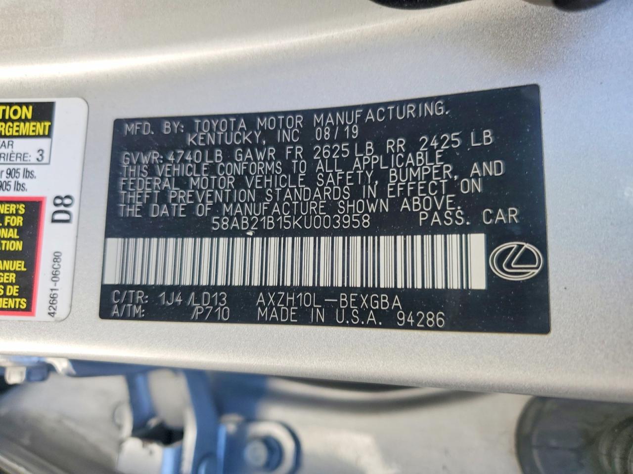 Lexus Es 300h