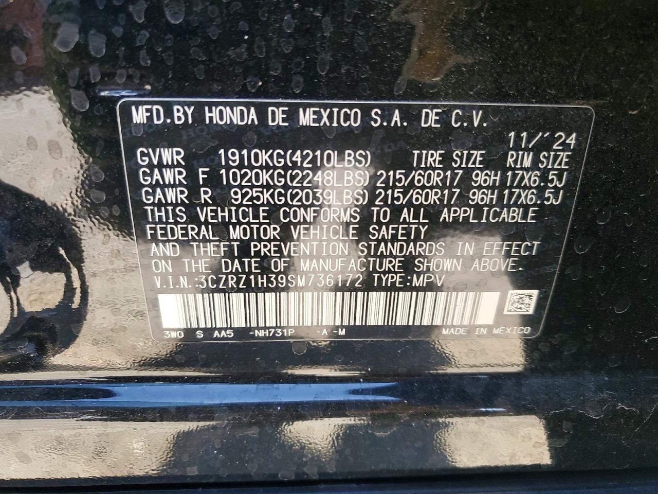 Honda HR-V Lx