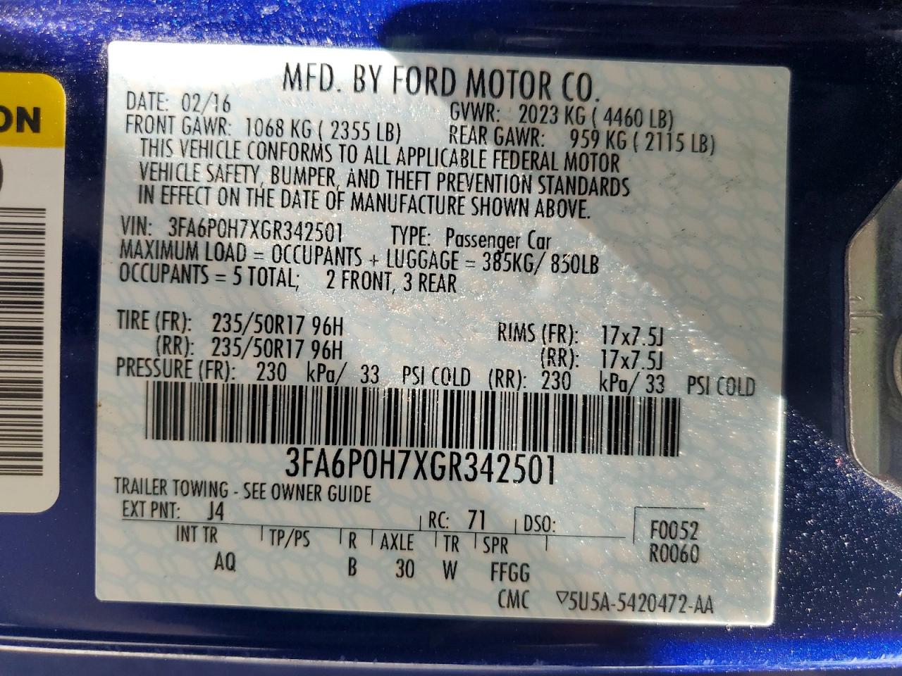 Ford Fusion Se