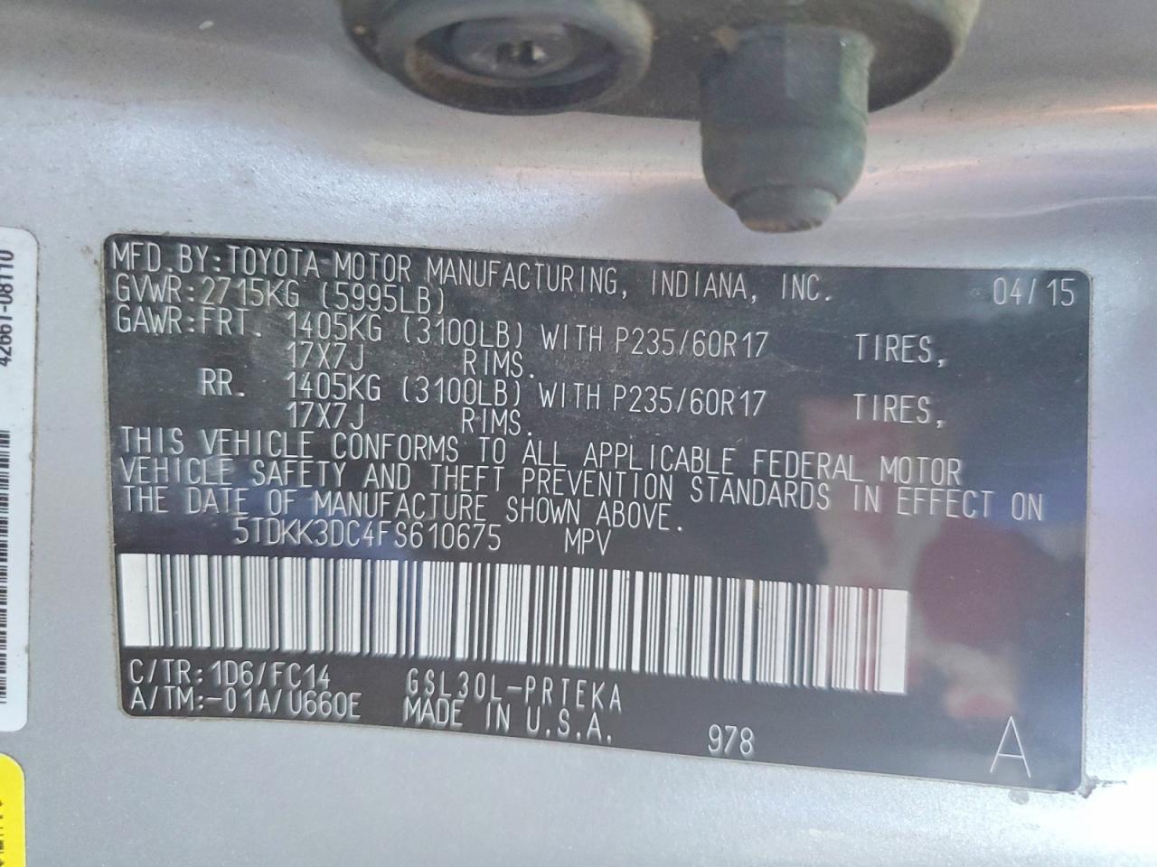Toyota Sienna Le