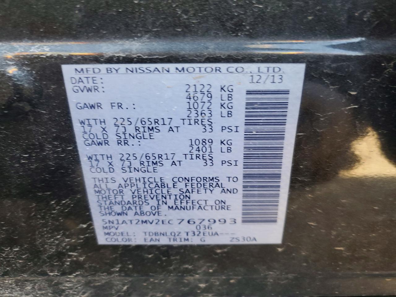 Nissan Rogue Sv