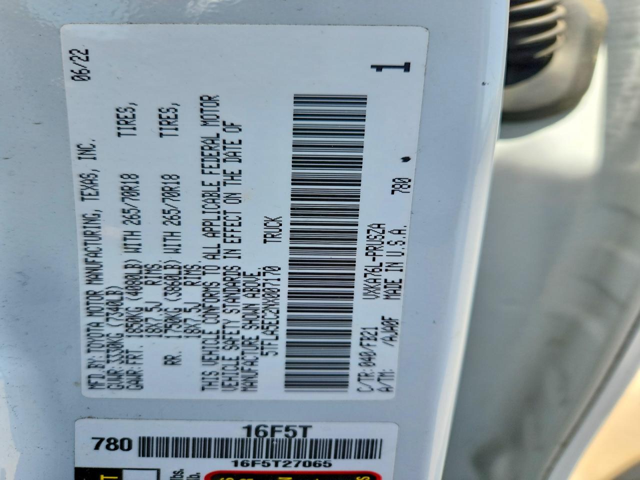 Toyota Tundra Crewmax Sr5