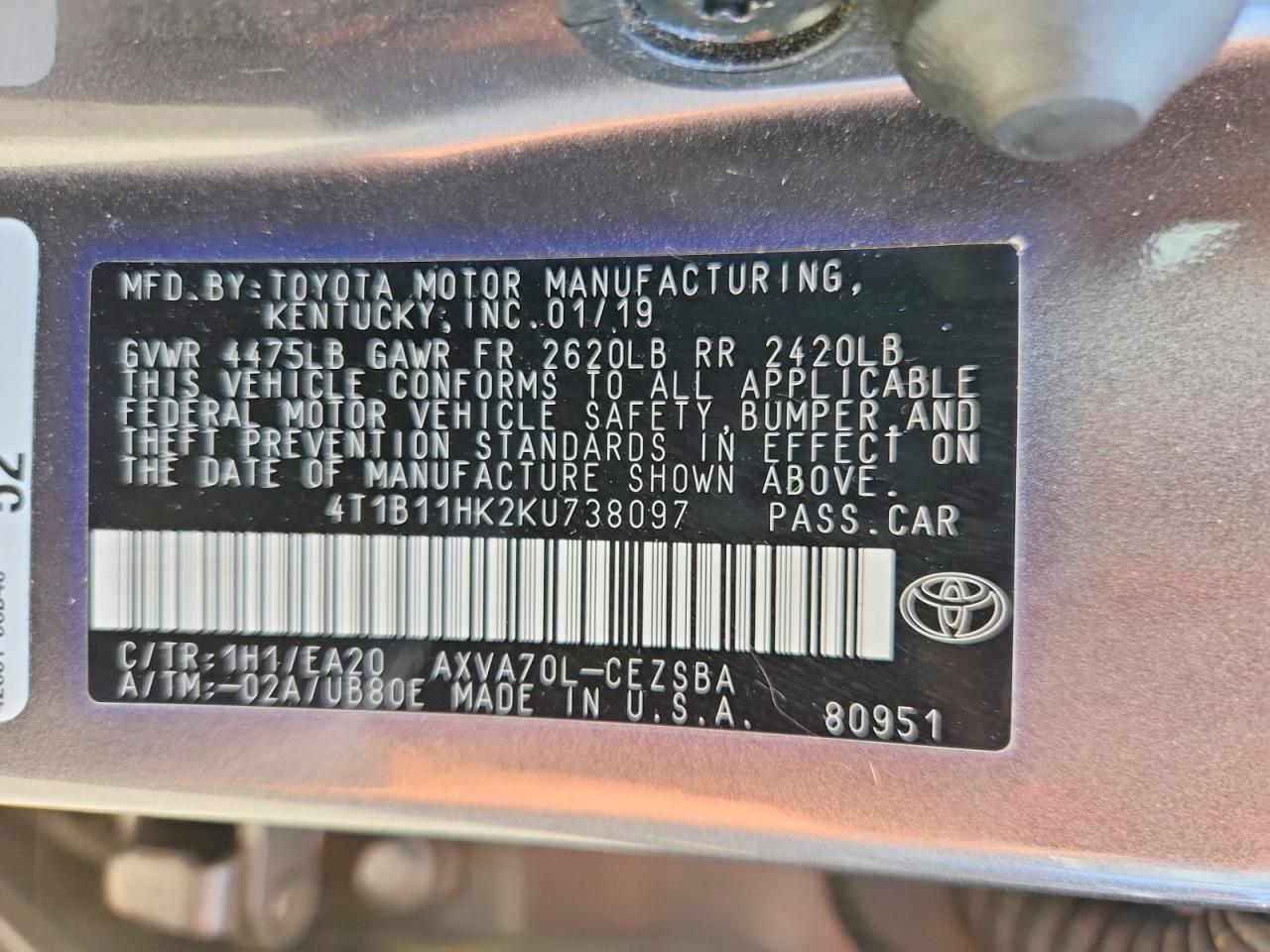 Toyota Camry Se