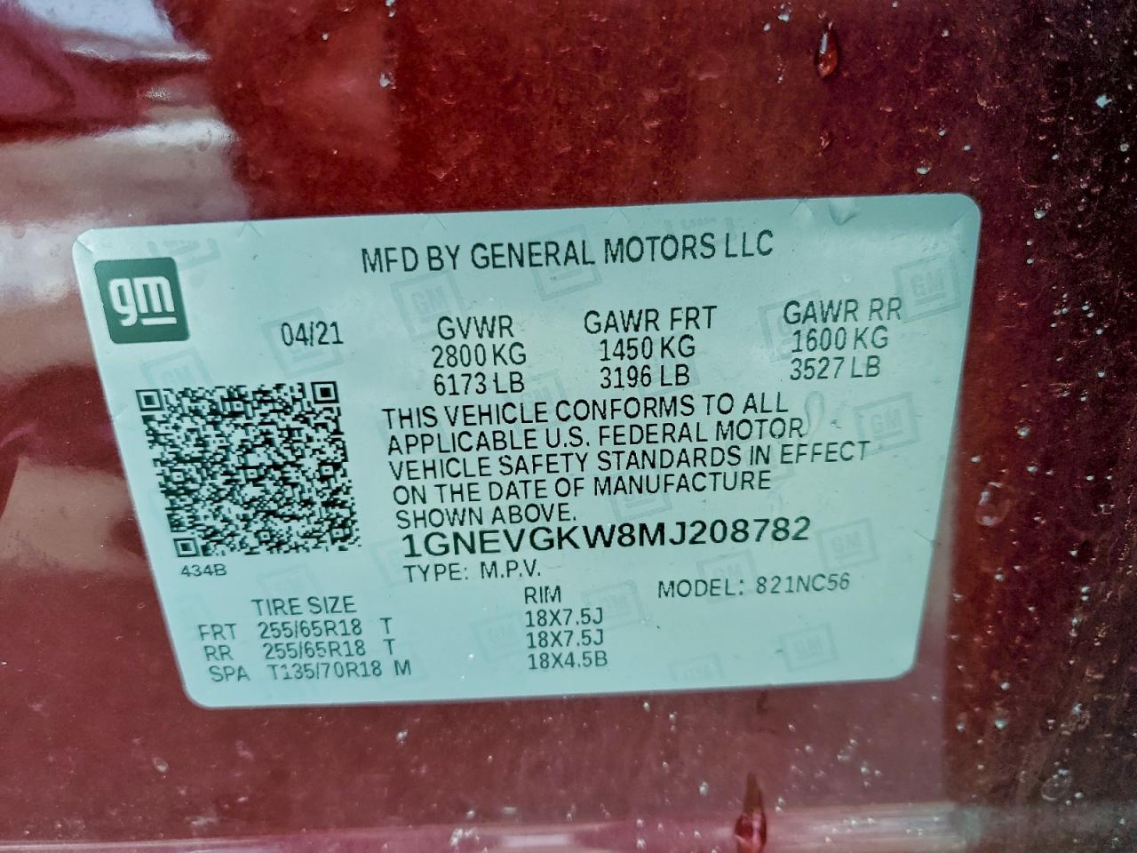 Chevrolet Traverse Lt