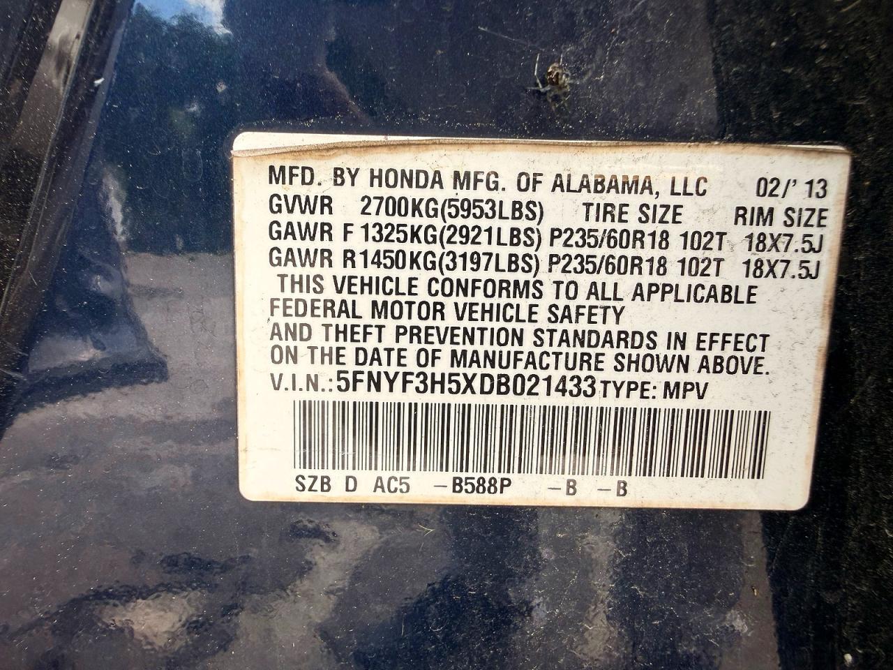 Honda Pilot Exl