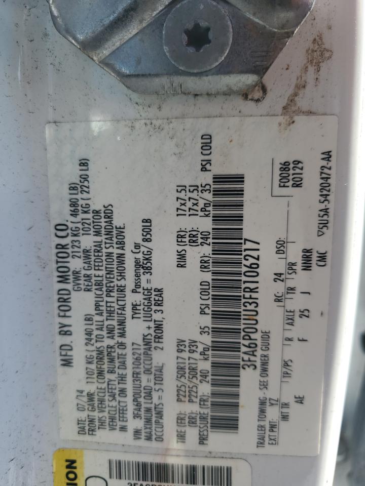 Ford Fusion S Hybrid