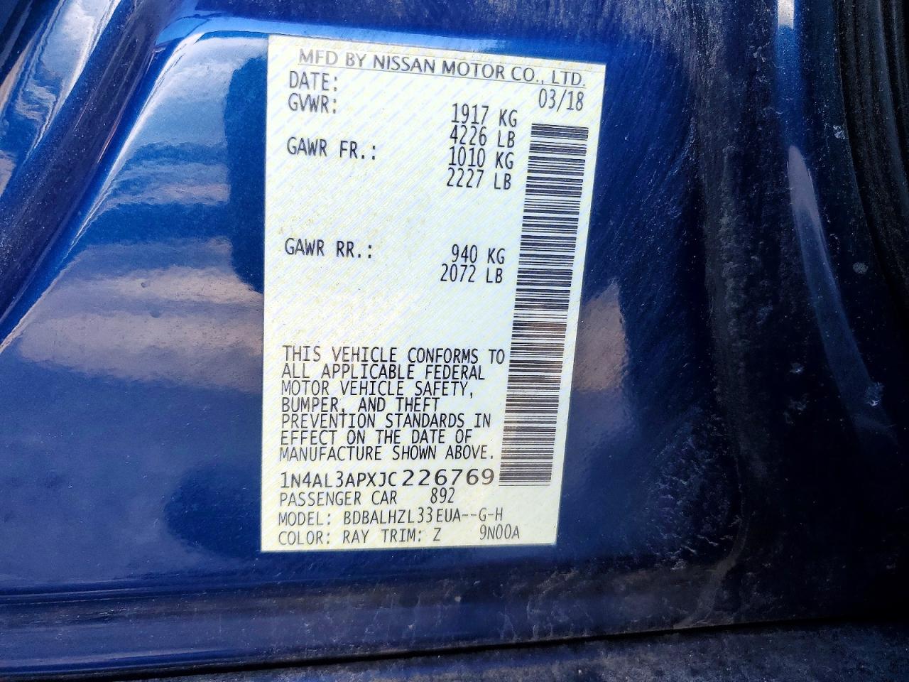 Nissan Altima 2.5 Sr