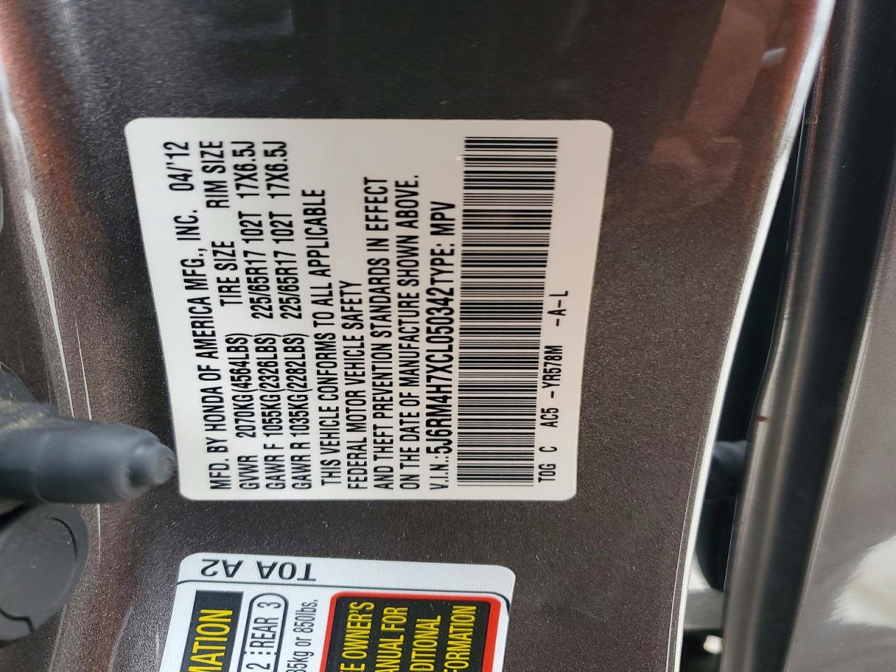 Honda Crv Exl
