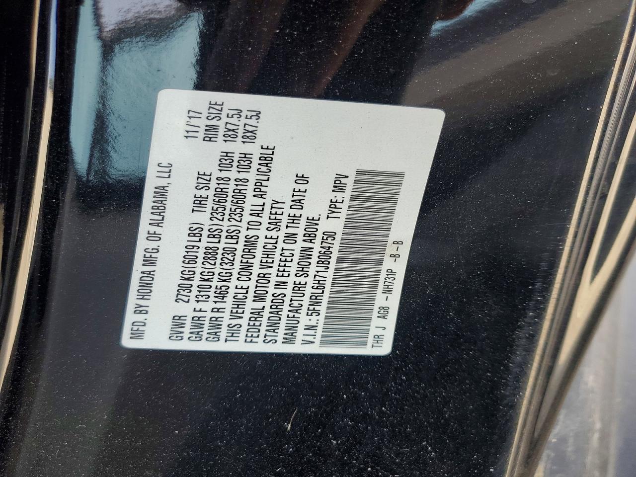 Honda Odyssey Exl