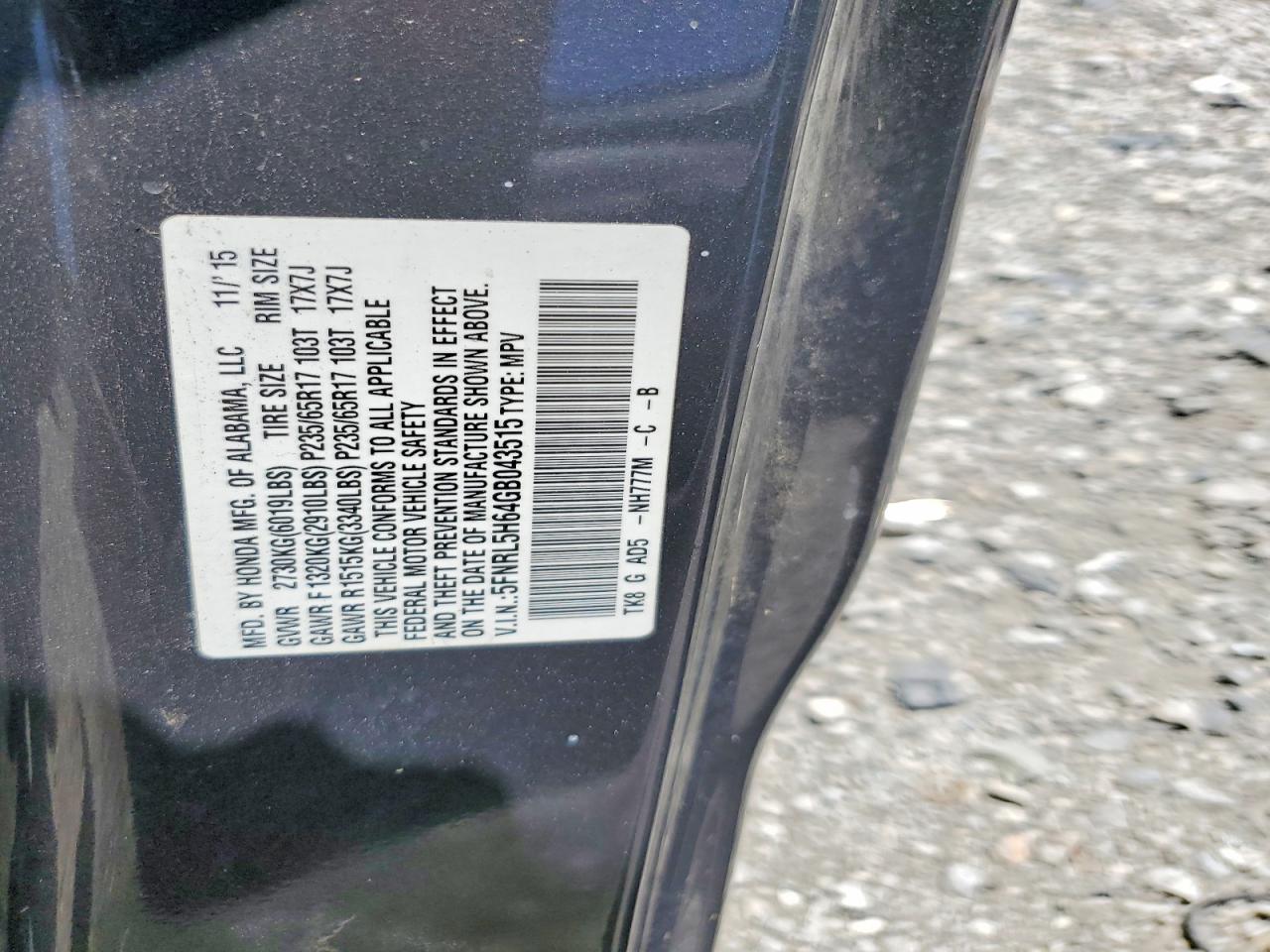 Honda Odyssey Exl