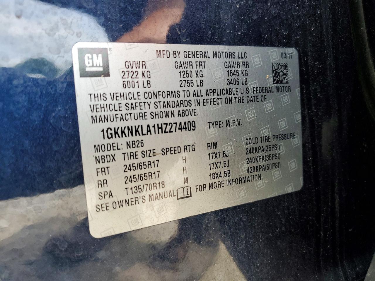GMC Acadia Sle