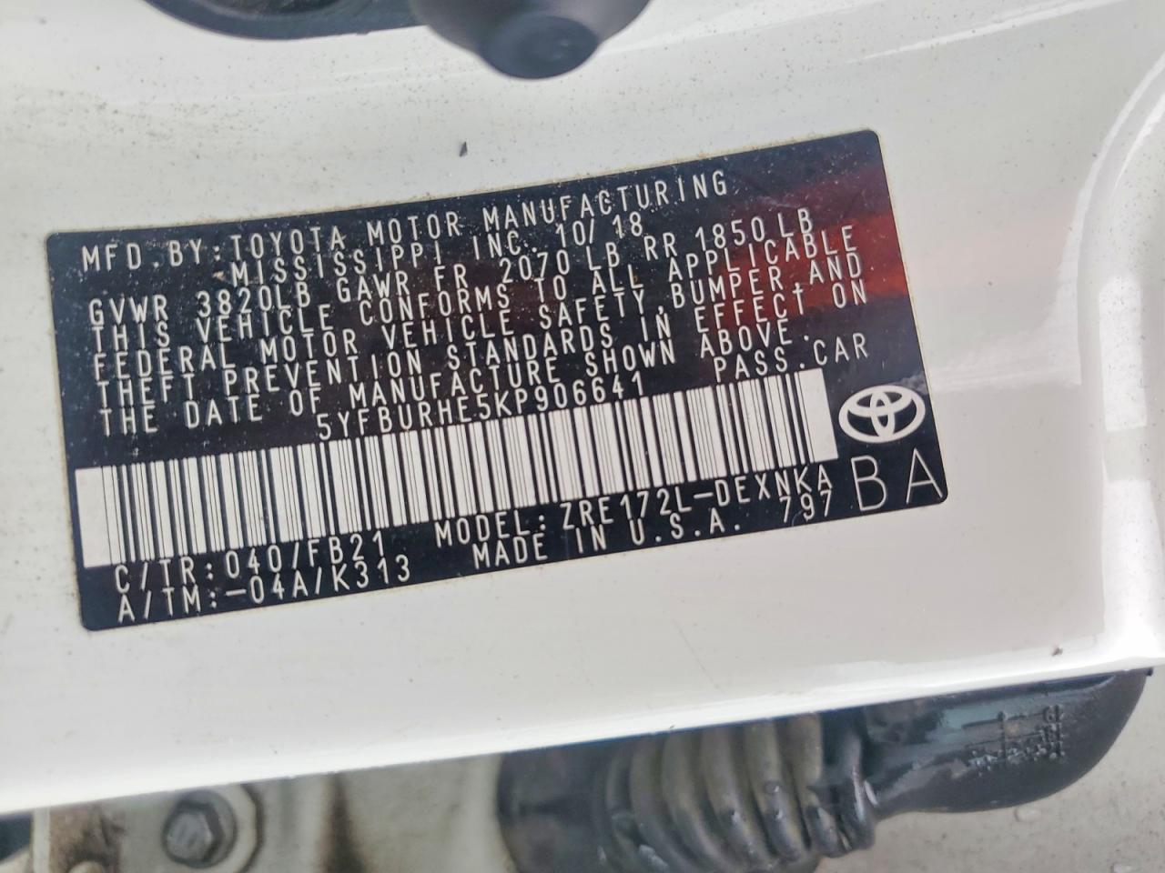 Toyota Corolla Le